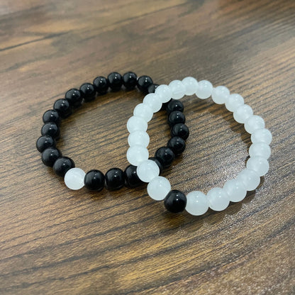 Energy Stone Couple Bracelet Set