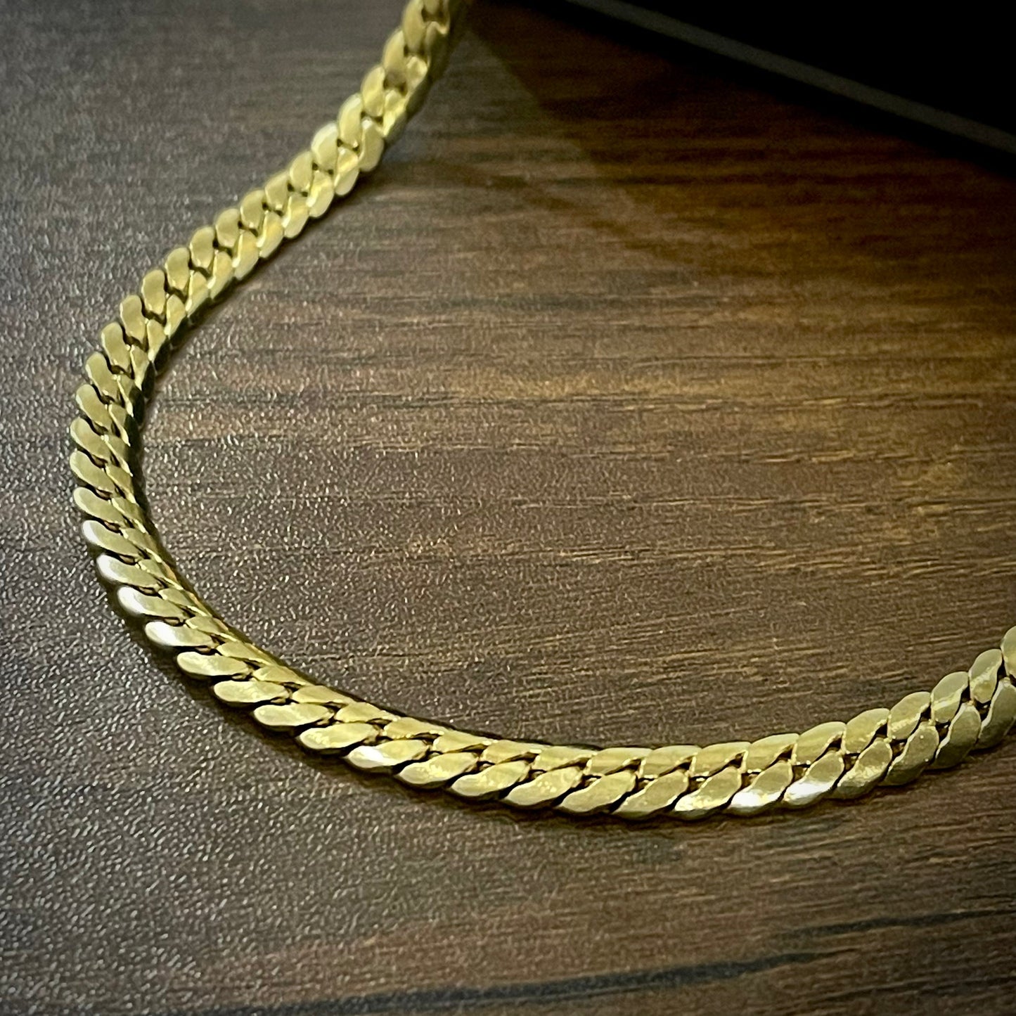 5mm Gold Miami Link Chain for Men