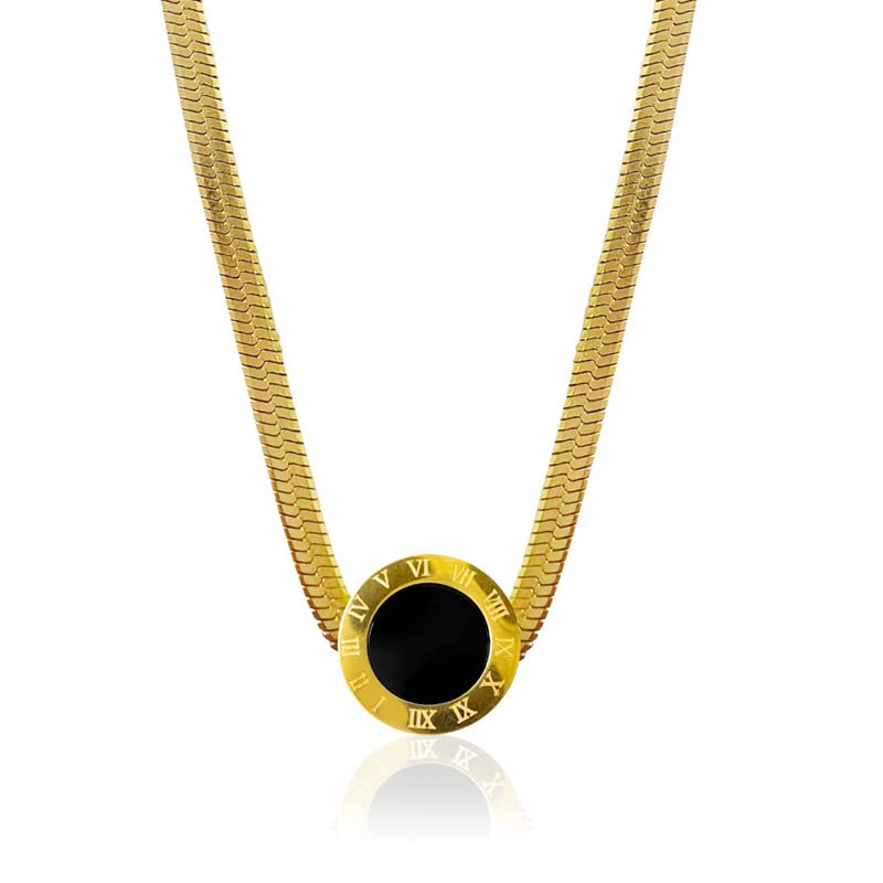 Black Moon Star Necklace