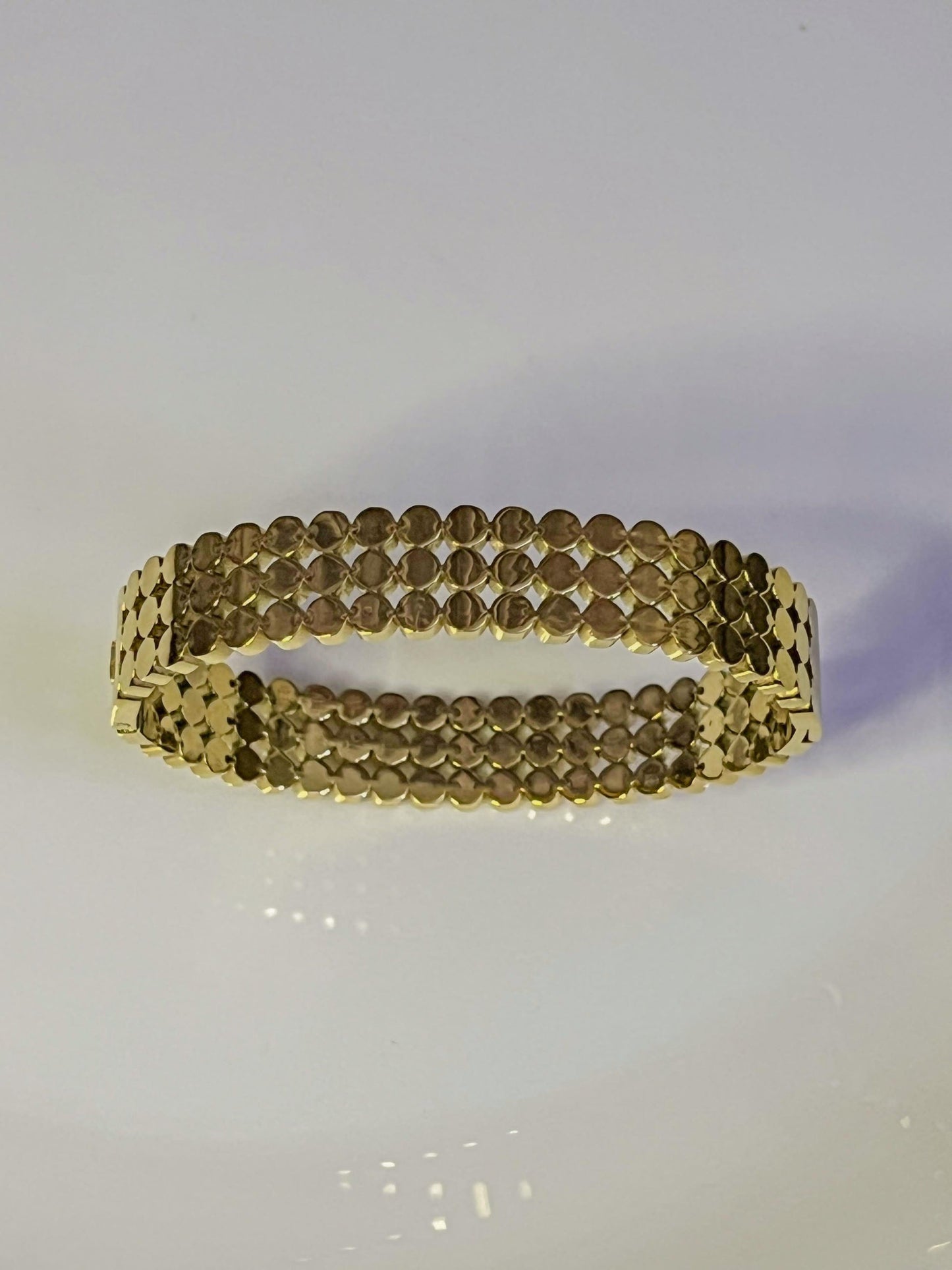 Triple-Layered Mesh Cuff Bracelet