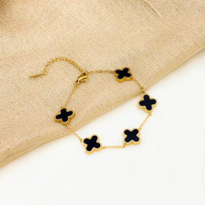 Black Clover And Golden Clover Bracelet